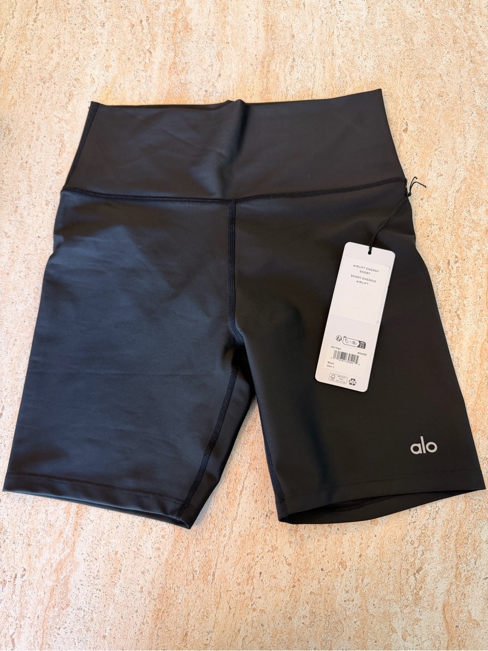 ALO Yoga Black High-Rise Bike Shorts